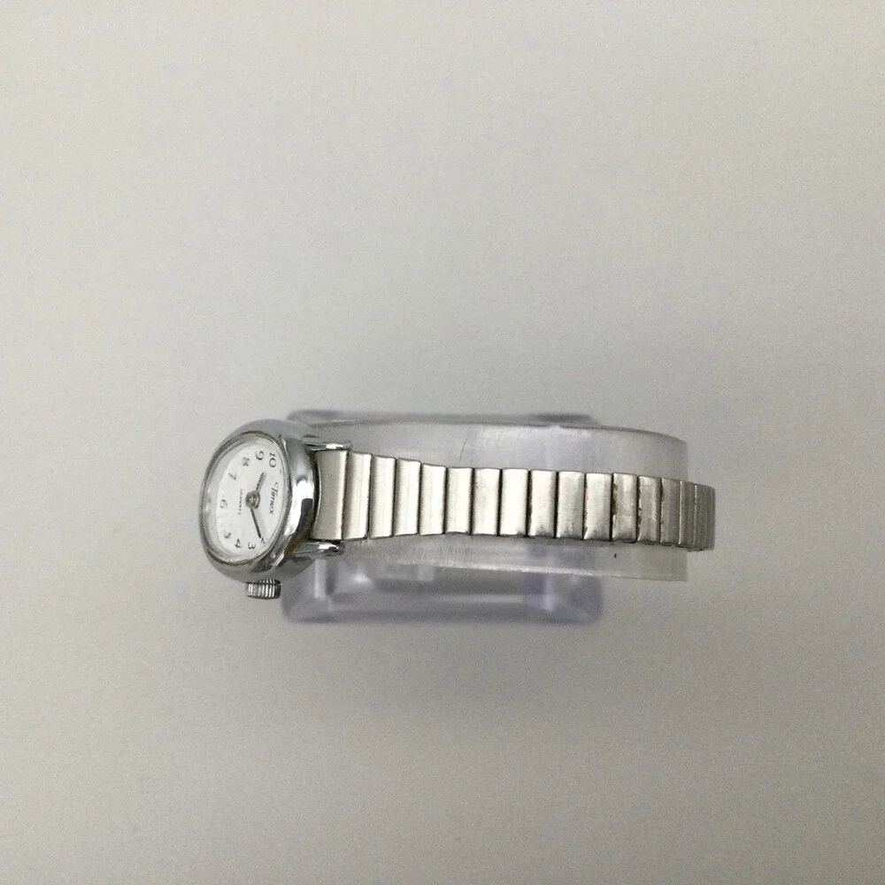 Timex Ccavatina Womens Watch 18mm White Dial Silver Bracelet New Battery
